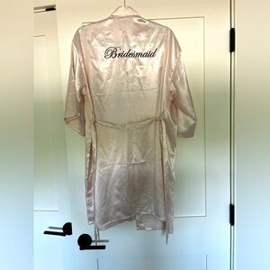 Women’s Silk “Bridesmaid” Robe- size XXL
